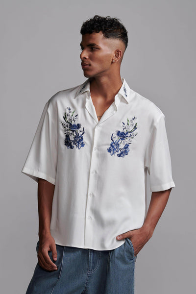 PLACEMENT EMBROIDERED SHIRT - dash and dot