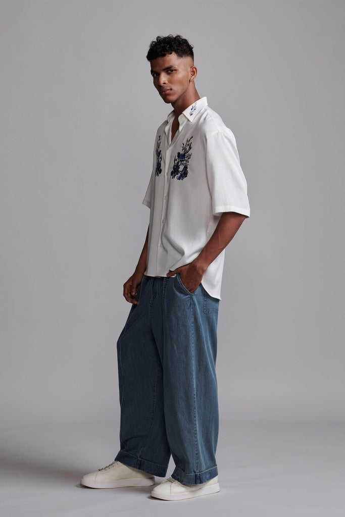 WASHED BELTED JEAN - dash and dot dash and dot