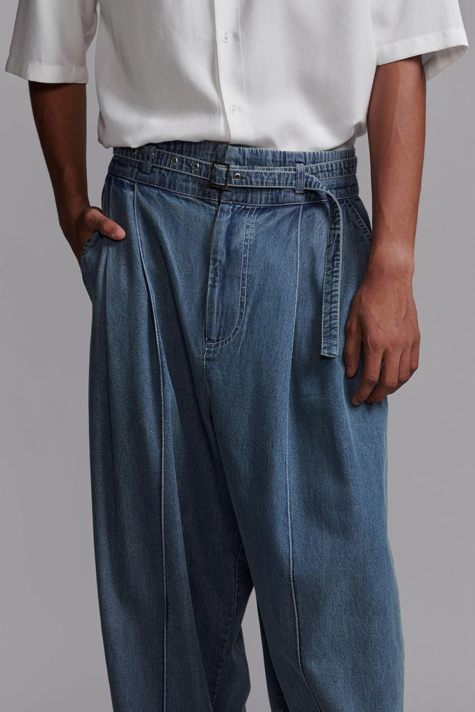 WASHED BELTED JEAN - dash and dot dash and dot