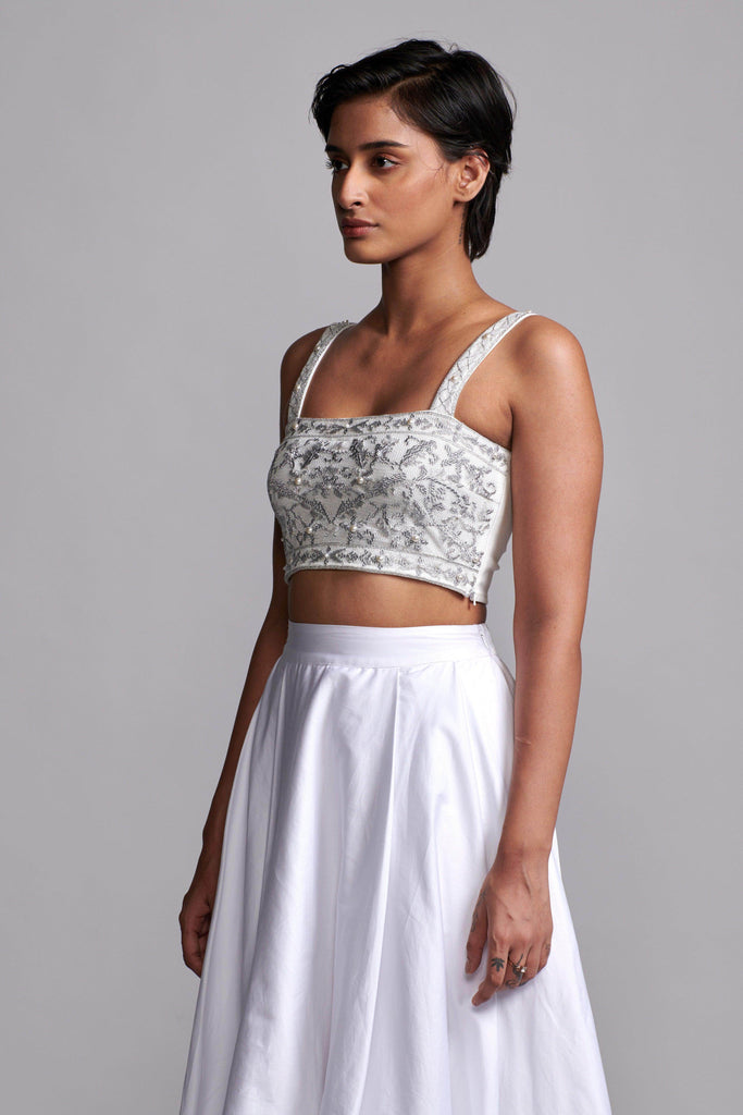 HIGH/LOW SKIRT - dash and dot dash and dot