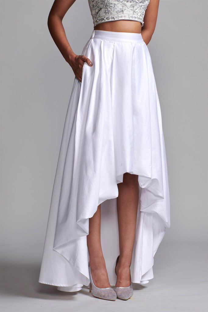 HIGH/LOW SKIRT - dash and dot dash and dot