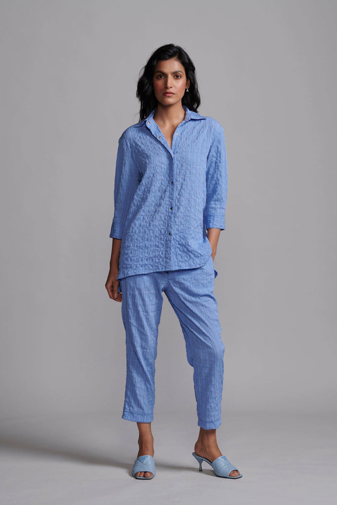 CRINKLE TEXTURED SHIRT - dash and dot dash and dot