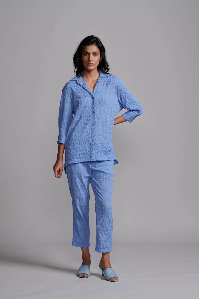 CRINKLE TEXTURED SHIRT - dash and dot dash and dot