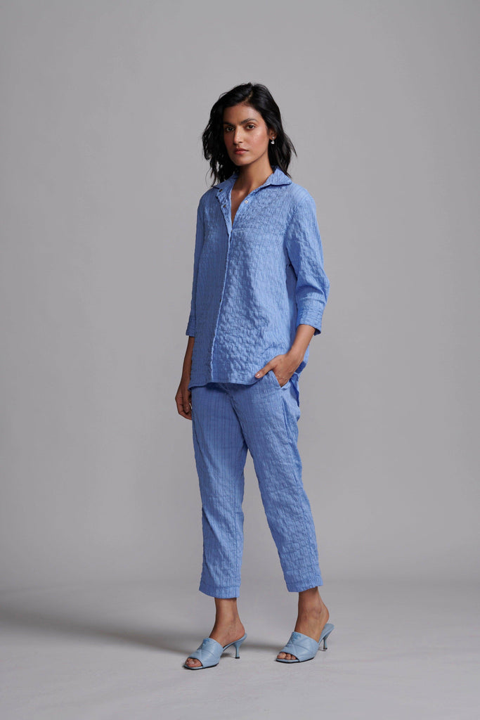 CRINKLE TEXTURED SHIRT - dash and dot dash and dot