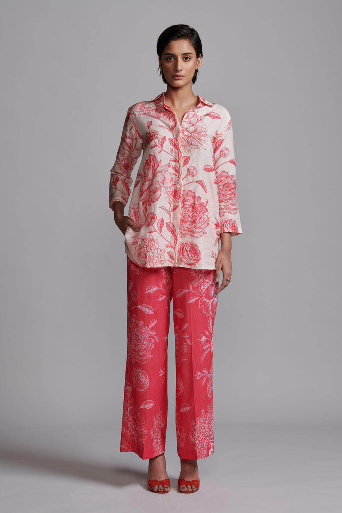 FLORAL PRINT PANT - dash and dot dash and dot