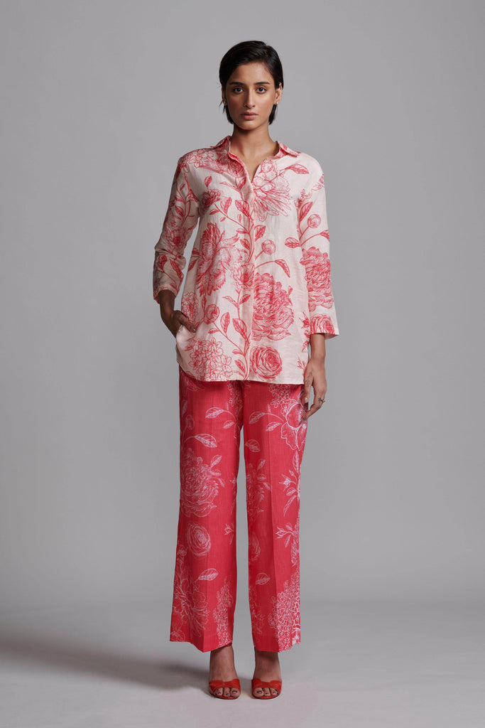 FLORAL PRINT SHIRT - dash and dot dash and dot