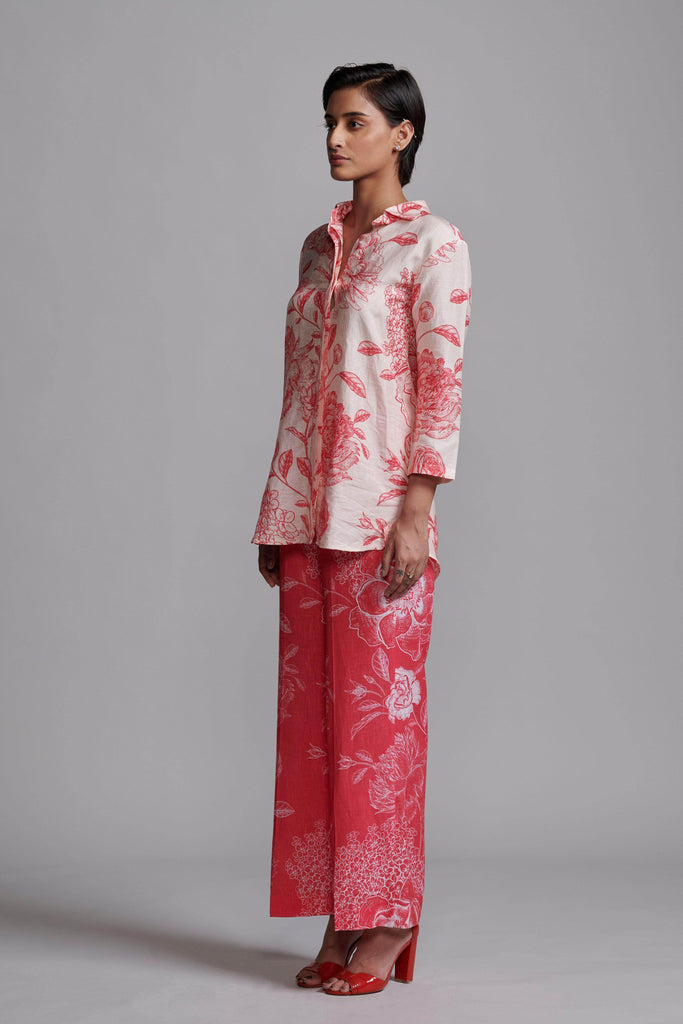 FLORAL PRINT SHIRT - dash and dot dash and dot