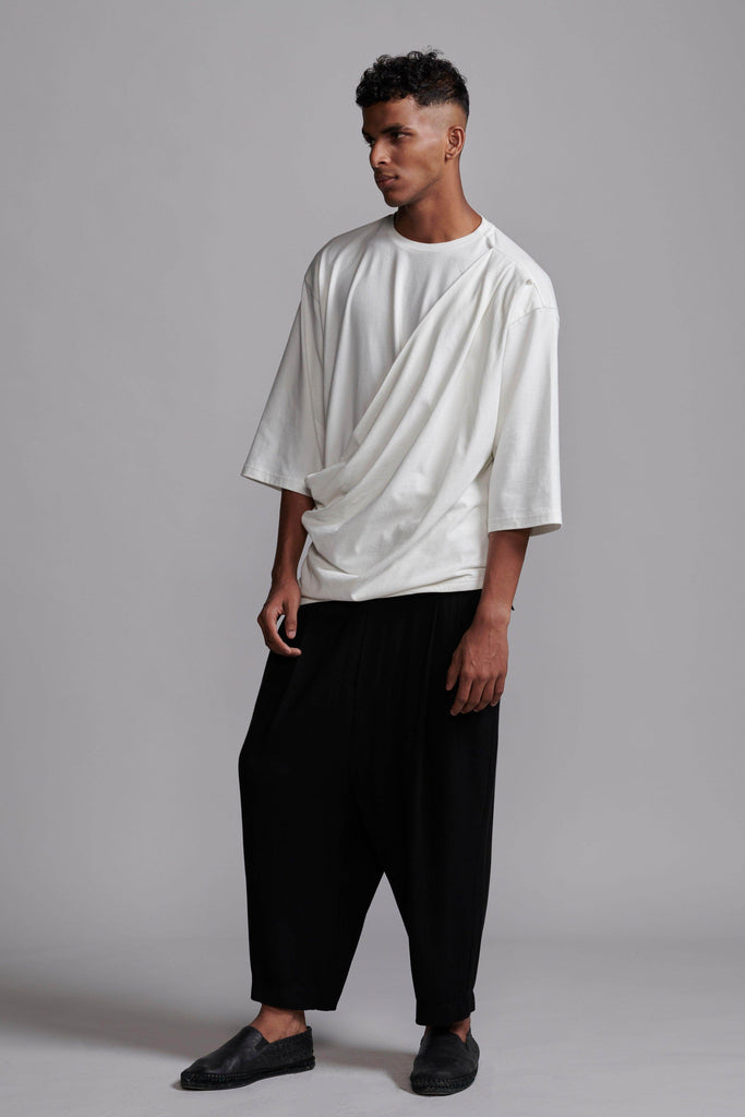 DRAPED TEE - dash and dot dash and dot