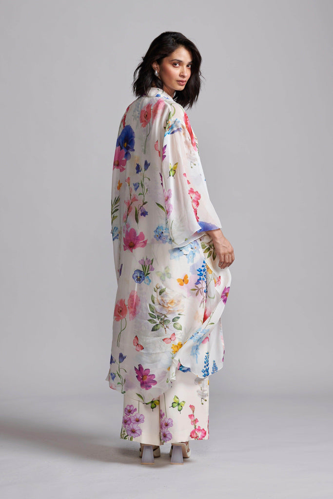 FRONT OPEN FLORAL SHIRT - dash and dot dash and dot