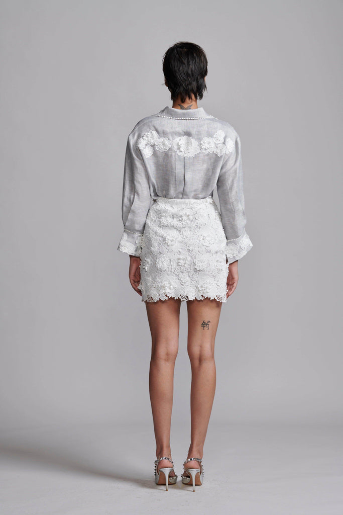 LACE MINI SKIRT - dash and dot dash and dot