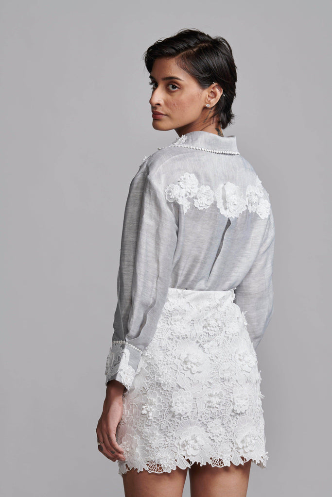 LACE MINI SKIRT - dash and dot dash and dot