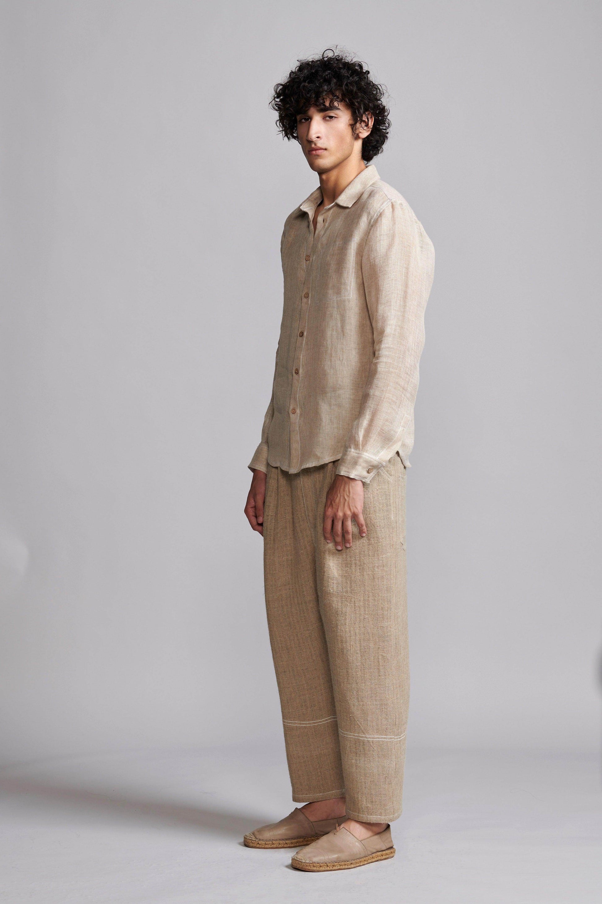 JUTE LINEN PANT - dash and dot
