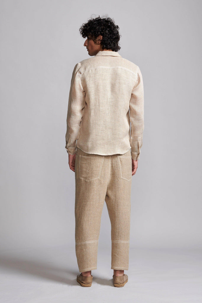 JUTE LINEN SHIRT - dash and dot dash and dot