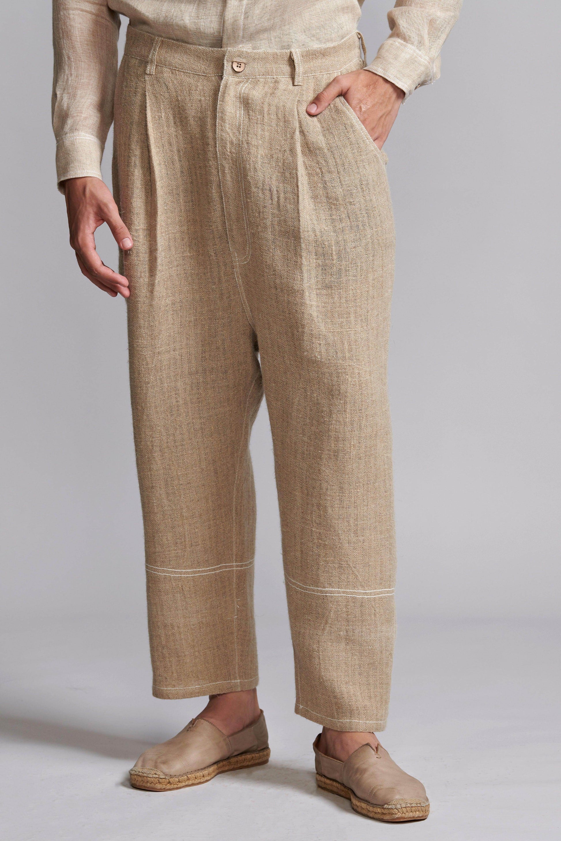 JUTE LINEN PANT - dash and dot
