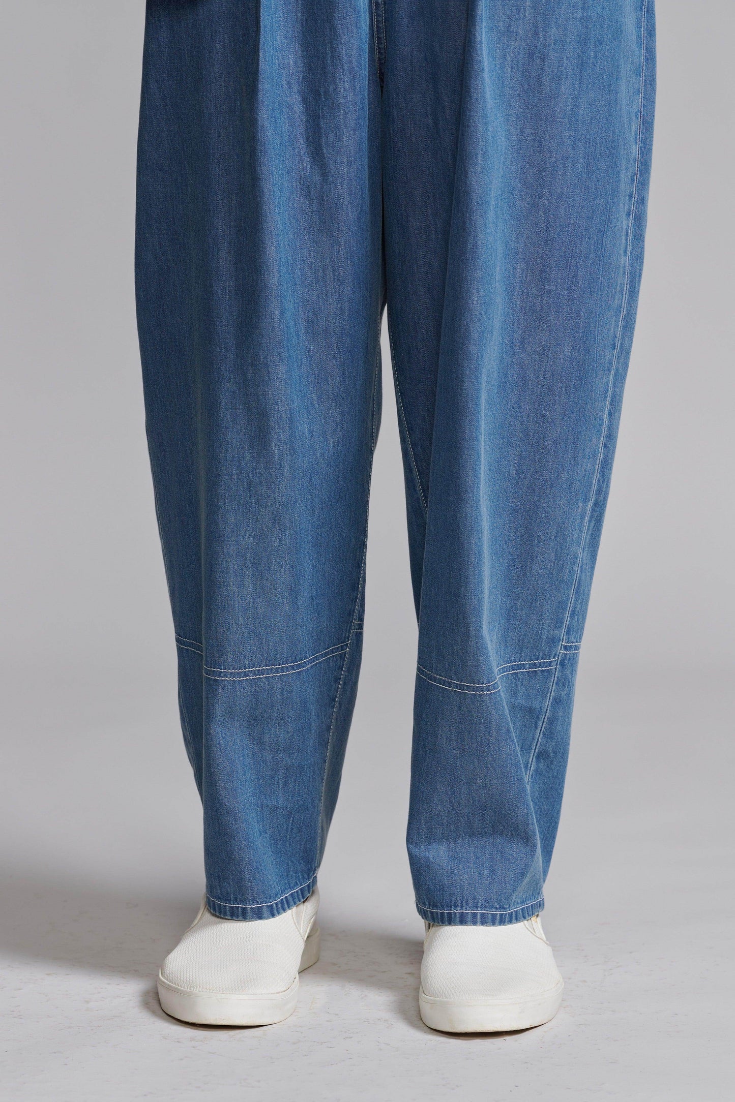 WASHED DENIM PANT - dash and dot