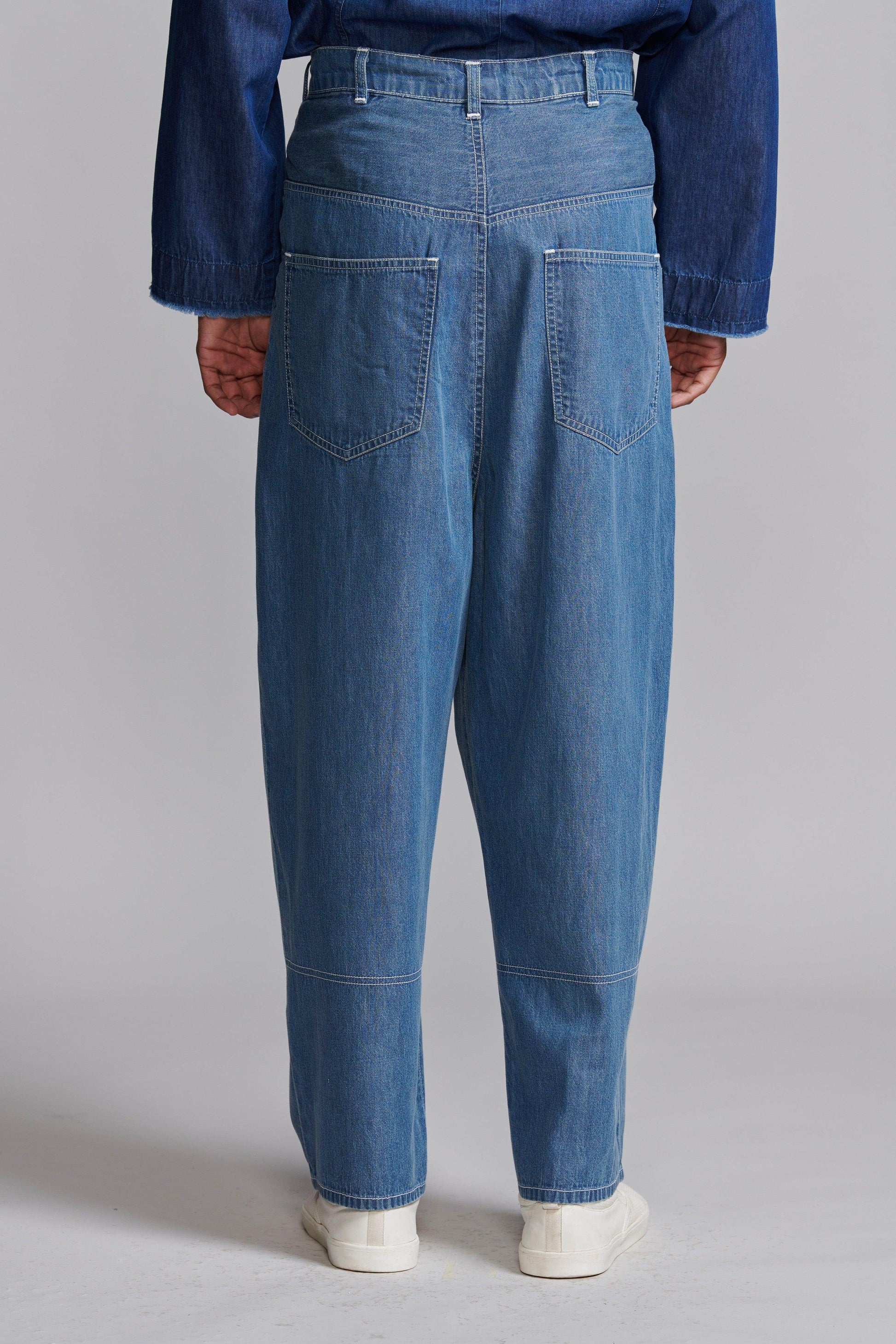 WASHED DENIM PANT - dash and dot