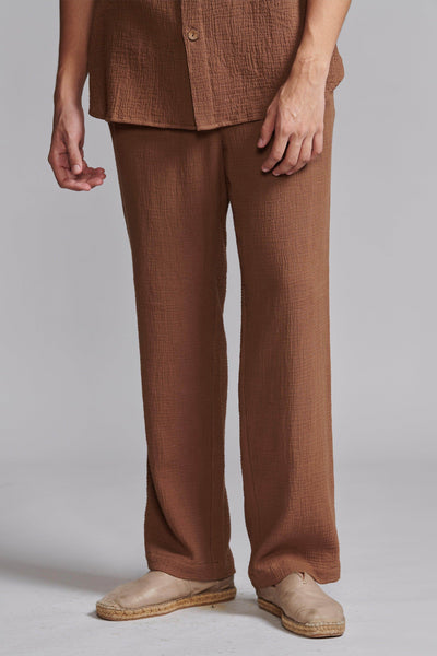 CRINKLE COTTON PANT - dash and dot