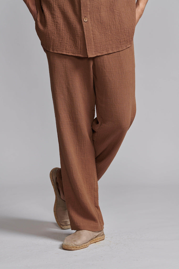 CRINKLE COTTON PANT - dash and dot dash and dot