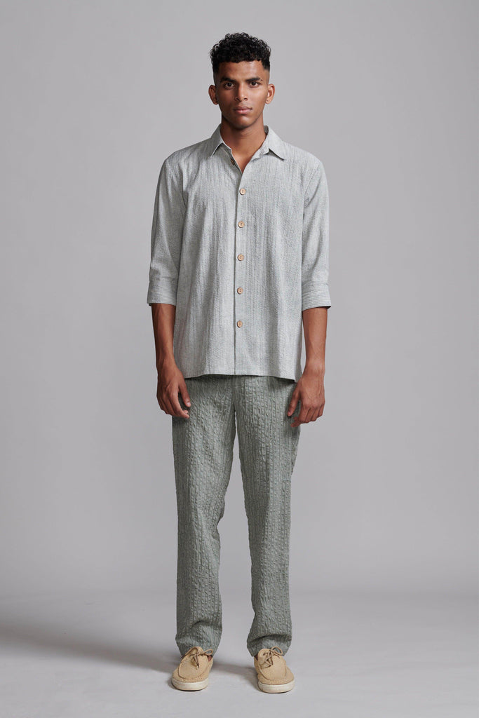 WASHED SEERSUCKER SET - dash and dot dash and dot