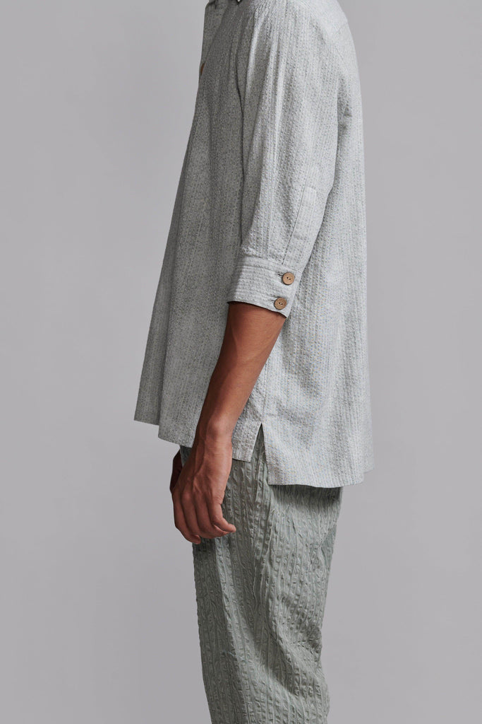 WASHED SEERSUCKER SHIRT - dash and dot dash and dot