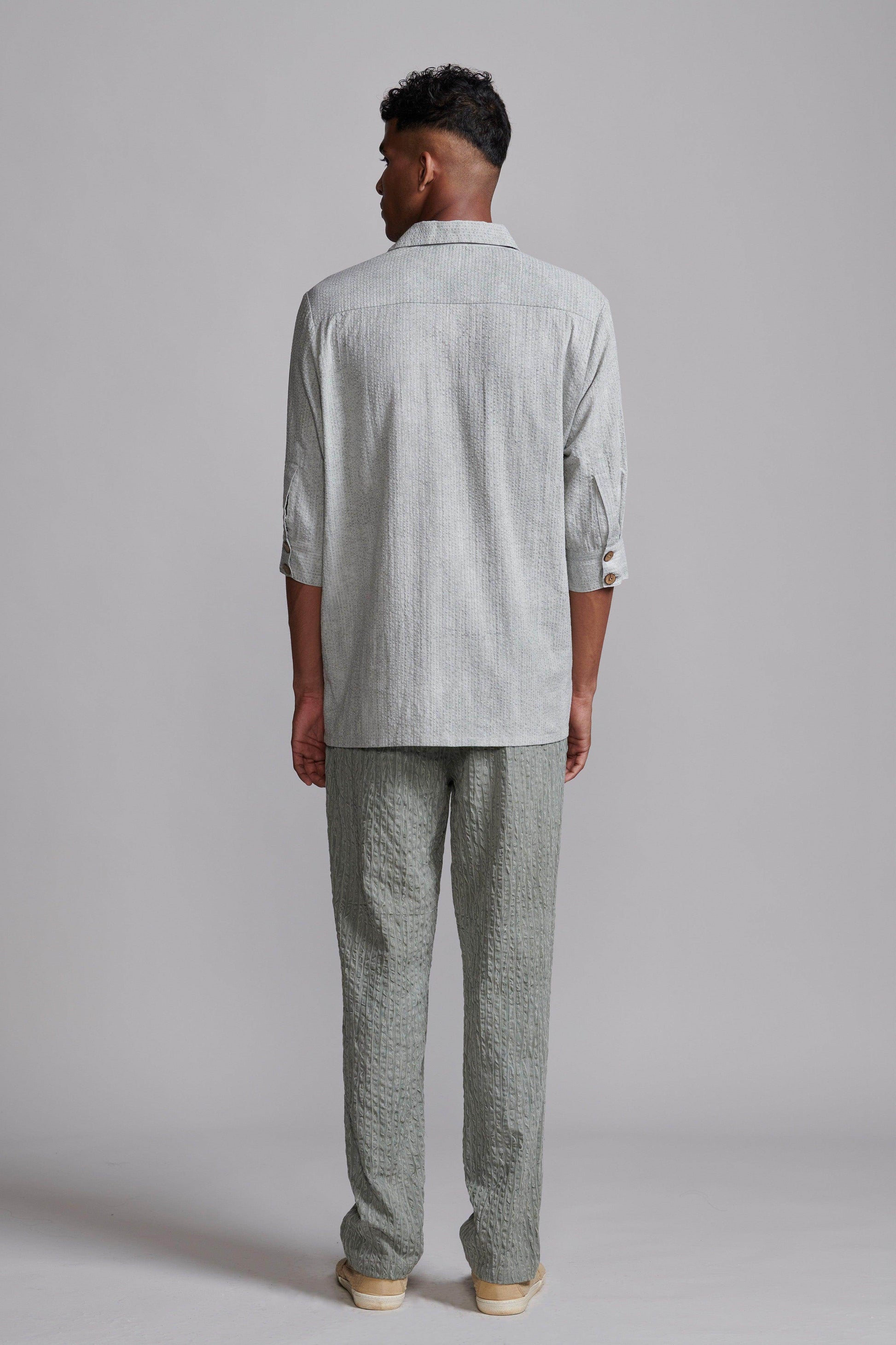 WASHED SEERSUCKER SET - dash and dot