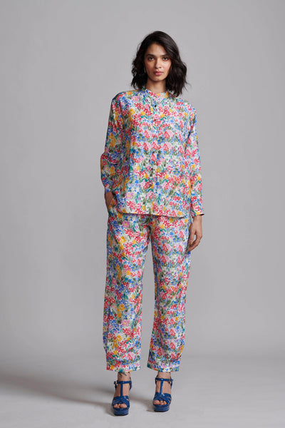 FLORAL PRINTED PANT SET - dash and dot
