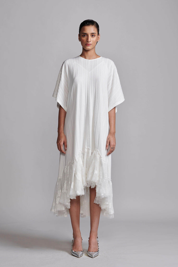 LACE HEM TEESHIRT DRESS - dash and dot dash and dot