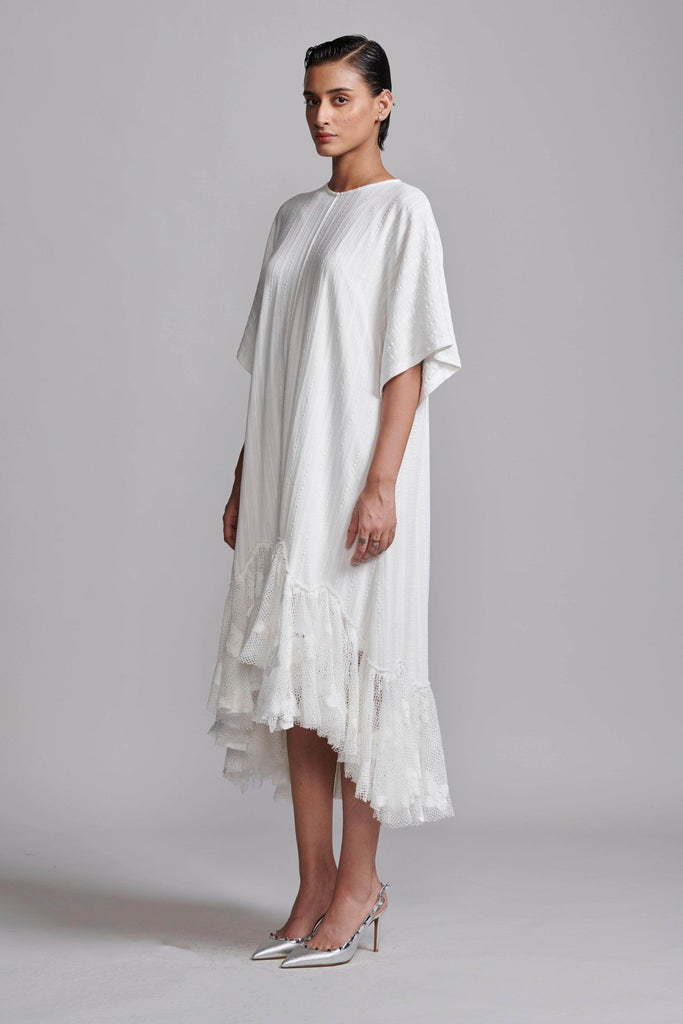 LACE HEM TEESHIRT DRESS - dash and dot dash and dot