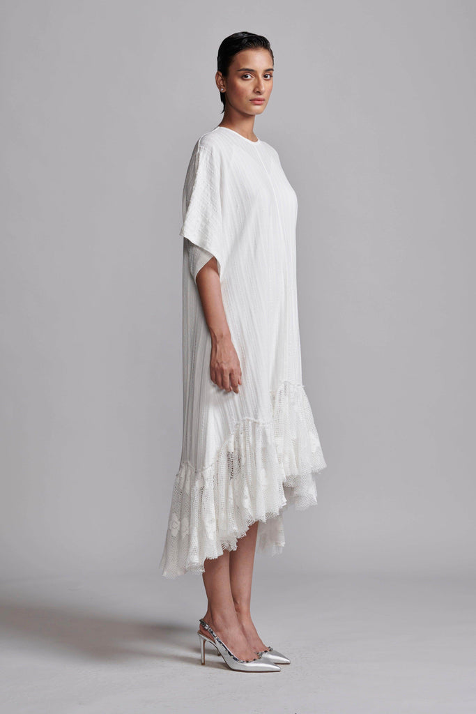 LACE HEM TEESHIRT DRESS - dash and dot dash and dot