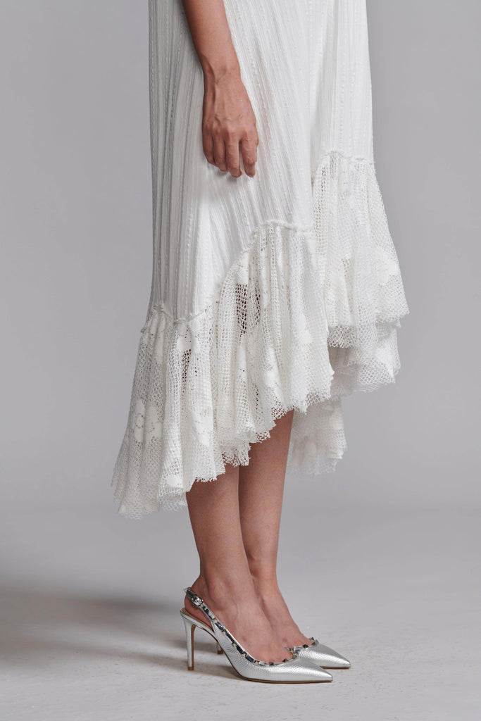 LACE HEM TEESHIRT DRESS - dash and dot dash and dot