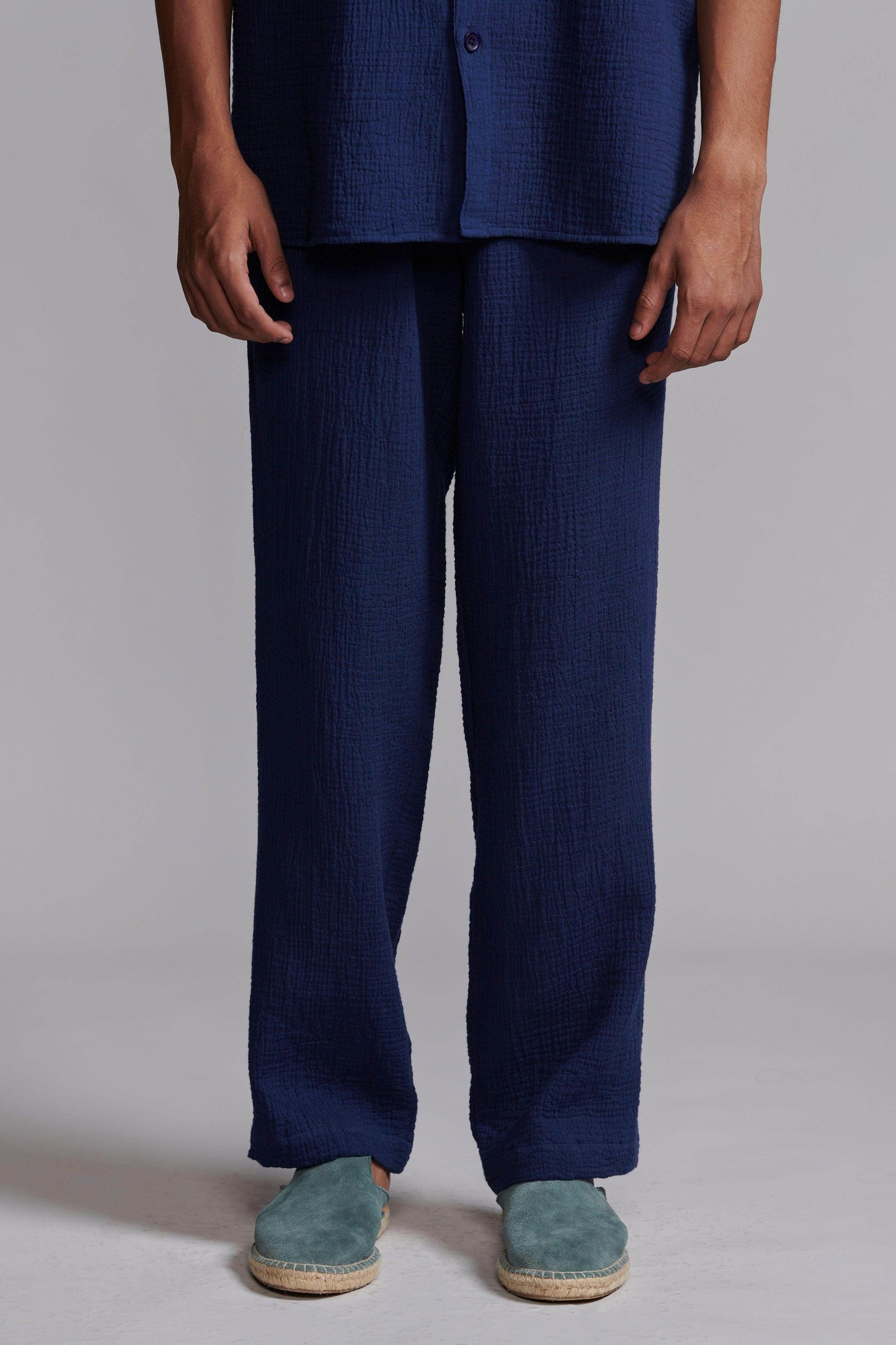 CRINKLE COTTON PANT SET - dash and dot