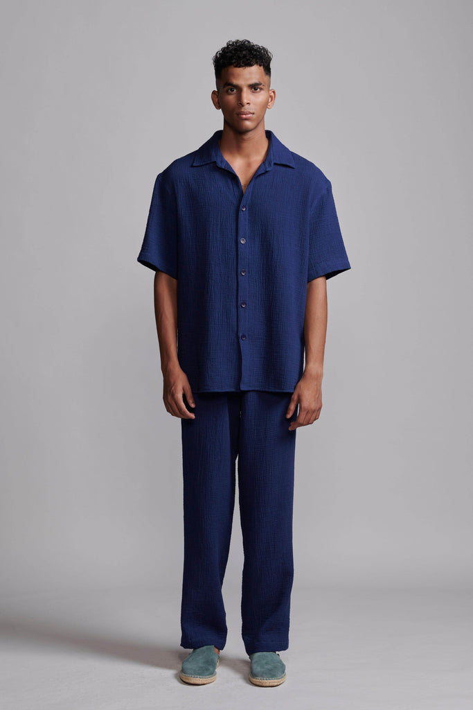 CRINKLE COTTON PANT - dash and dot dash and dot