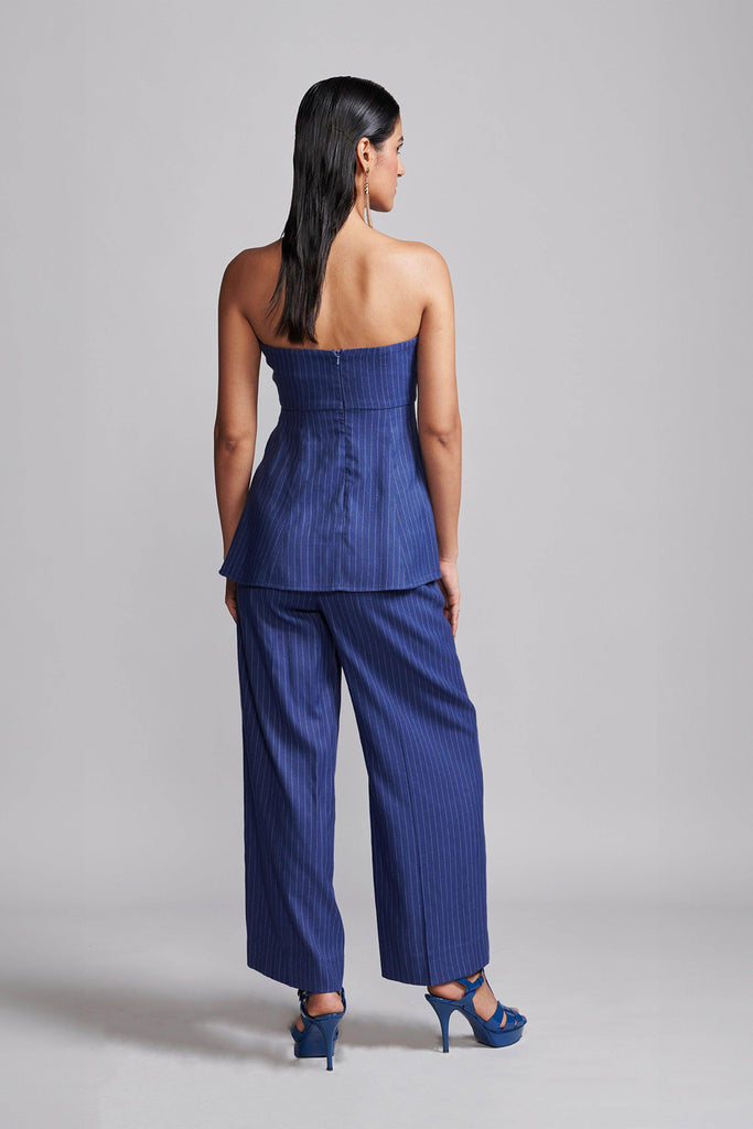 PINSTRIPE CORSET SET - dash and dot dash and dot