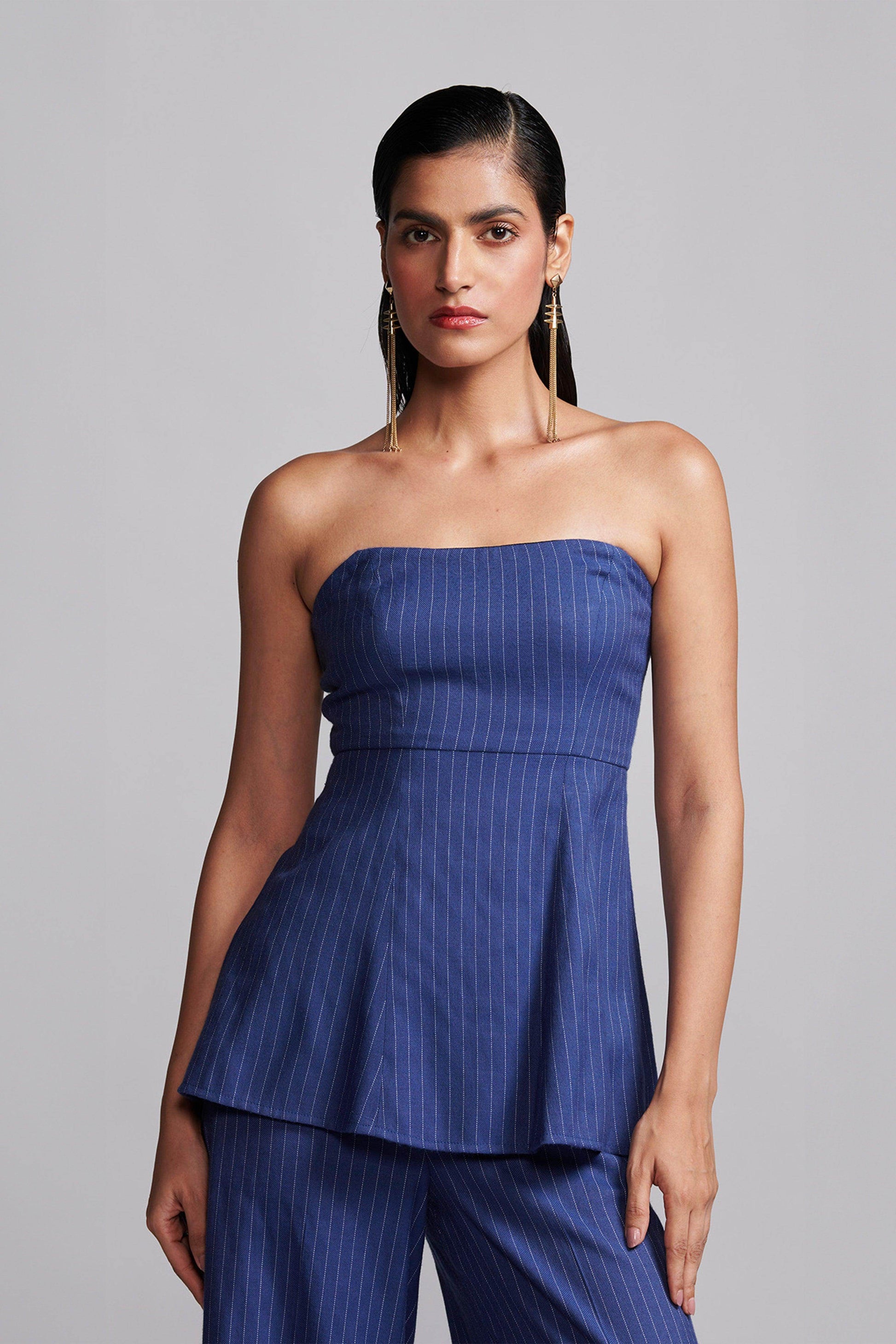 PINSTRIPE CORSET SET - dash and dot