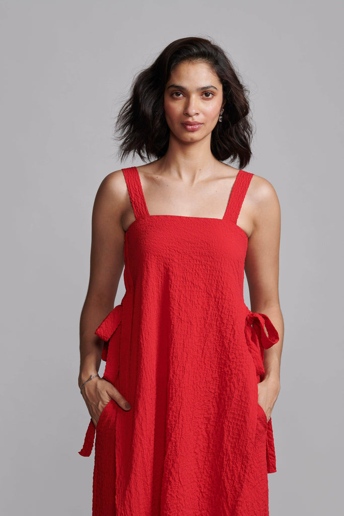 TEXTURED SIDE TIE SET - dash and dot dash and dot