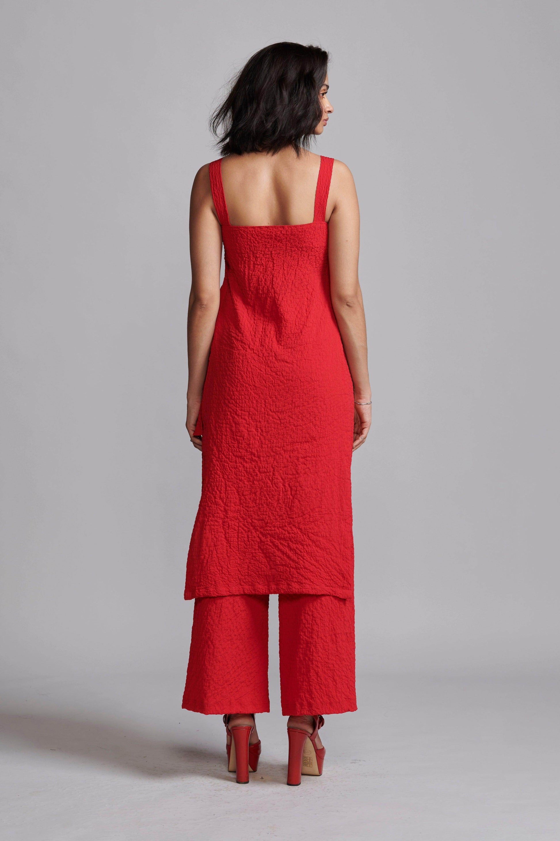 TEXTURED SIDE TIE SET - dash and dot