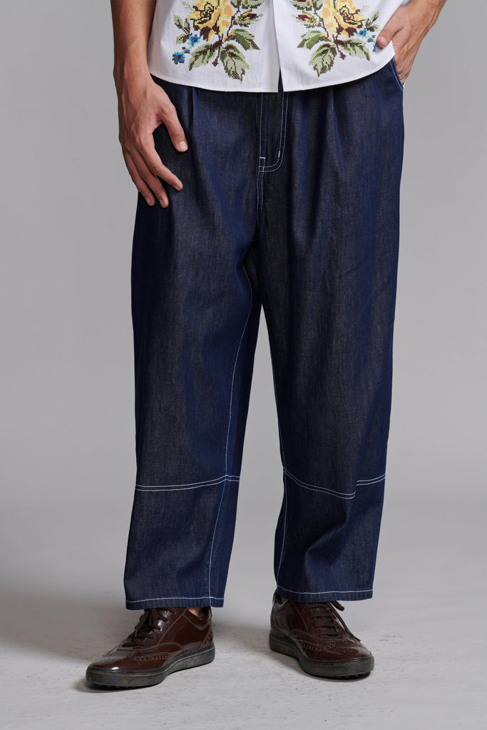 WASHED DENIM PANT - dash and dot dash and dot