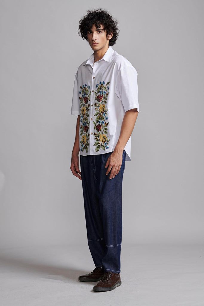 WASHED DENIM PANT - dash and dot dash and dot