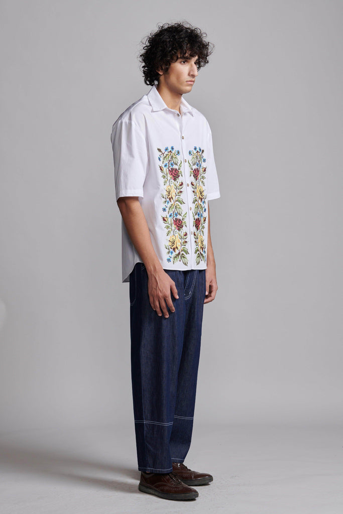 WASHED DENIM PANT - dash and dot dash and dot