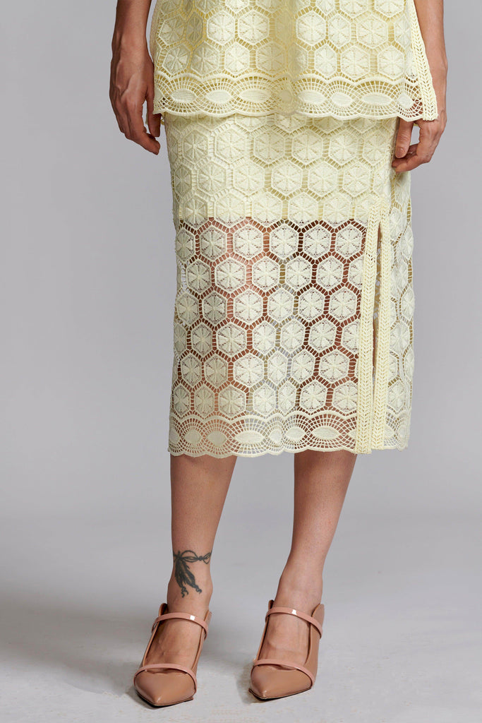 LEMON LACE SKIRT - dash and dot dash and dot
