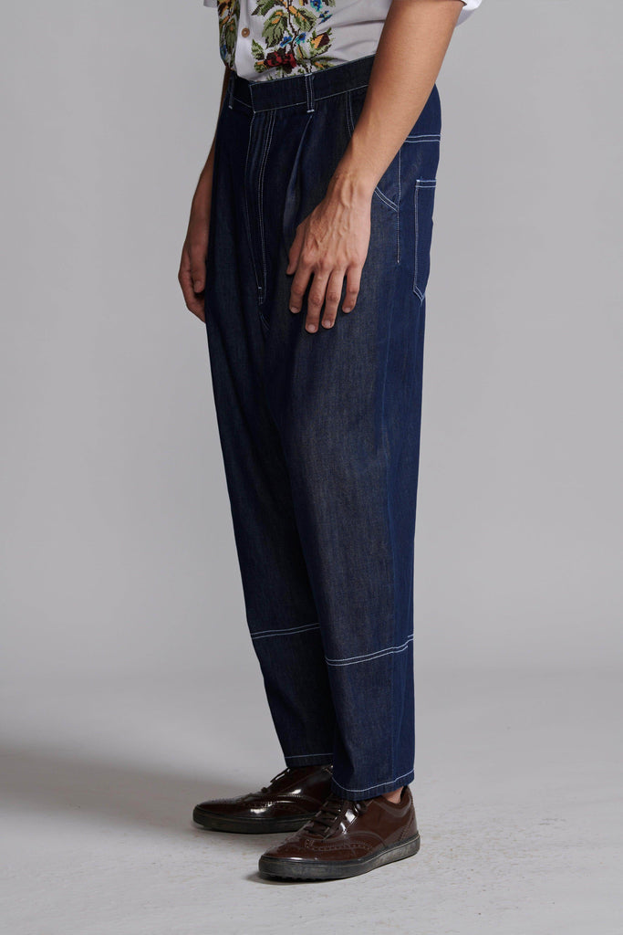 WASHED DENIM PANT - dash and dot dash and dot