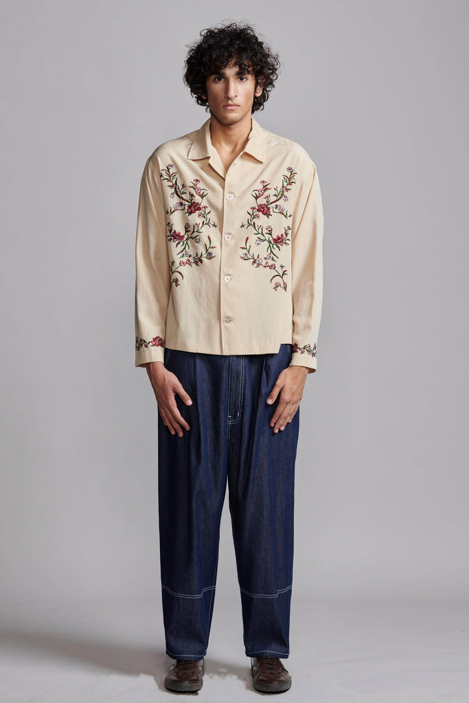 KHAKI GARDEN SHIRT - dash and dot dash and dot