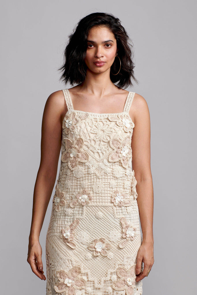 CROCHET FRINGE DRESS - dash and dot dash and dot