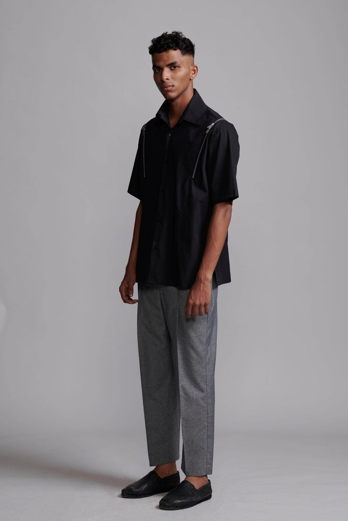 FLAT PLEAT TROUSER - dash and dot dash and dot