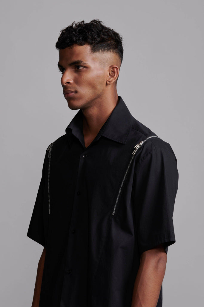 SHOULDER ZIP SHIRT - dash and dot dash and dot