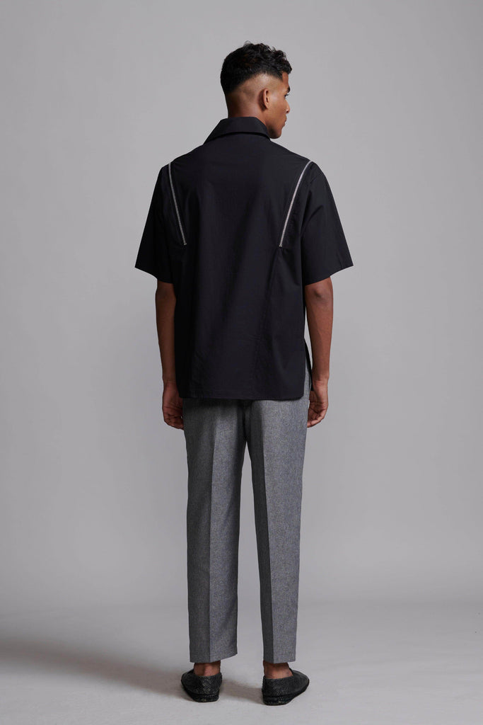 SHOULDER ZIP SHIRT - dash and dot dash and dot