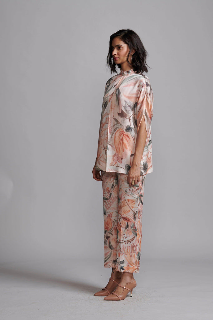 EARTHEN LEAF PRINT PANT - dash and dot dash and dot