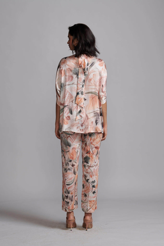 BACK TIE PRINTED TOP - dash and dot dash and dot