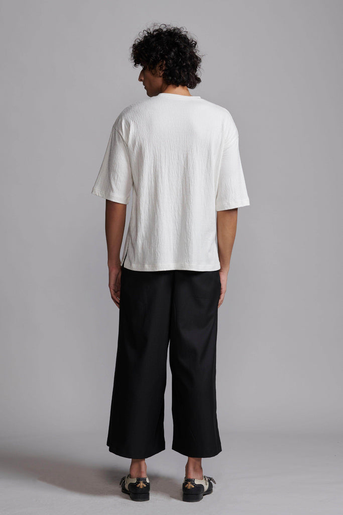 CRINKLE TEXTURED TEE - dash and dot dash and dot