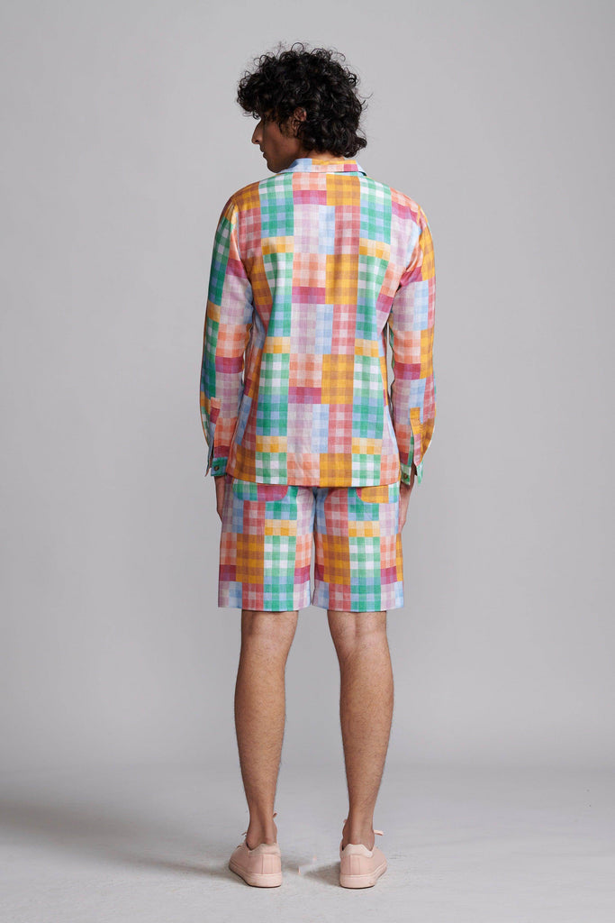 MULTICOLOUR CHECK SHIRT - dash and dot dash and dot